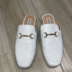 White Steve Madden Loafers